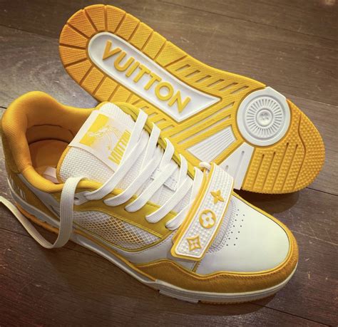 yellow louis vuitton sneakers|louis vuitton sneakers white yellow.